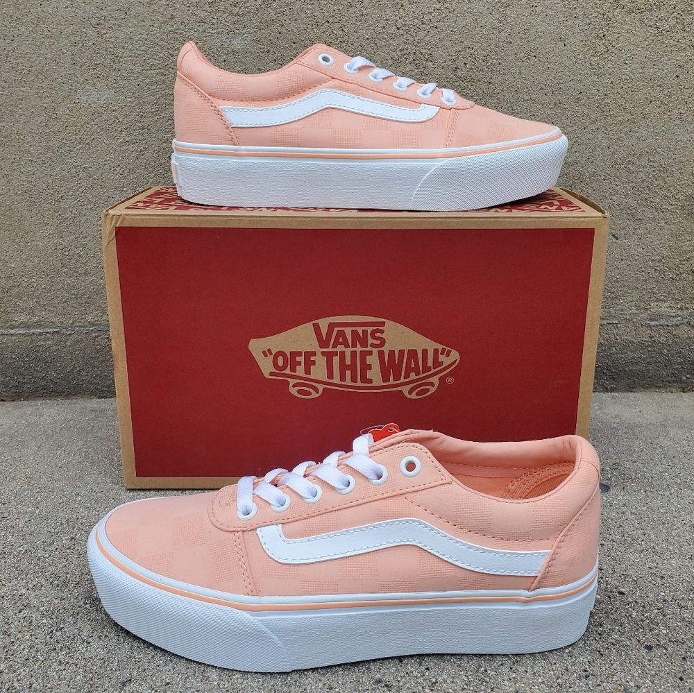 VANS Ward Platform Peach Pink 7.5